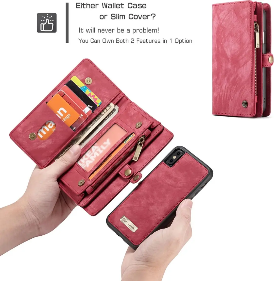 Caseme 008 Telefoonhoesje iPhone X - Rood - afbeelding 6 van 6