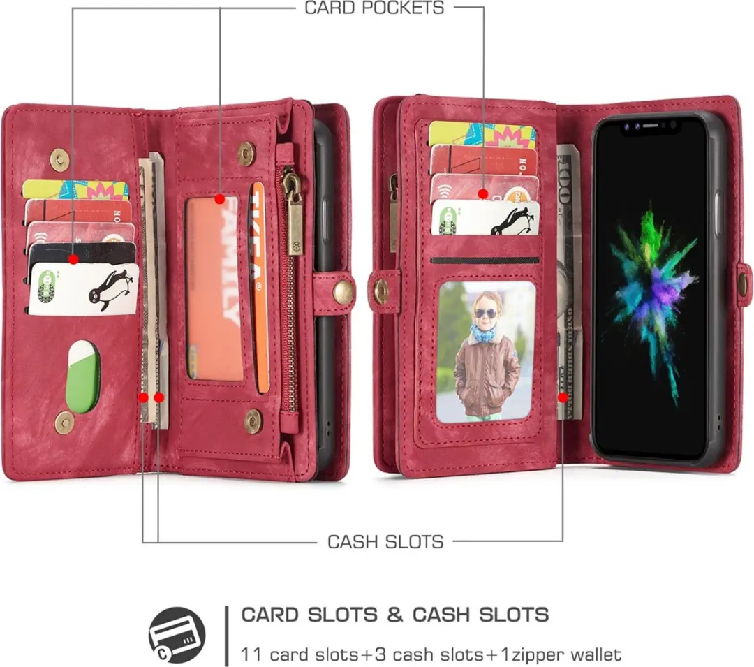 Caseme 008 Telefoonhoesje iPhone X - Rood