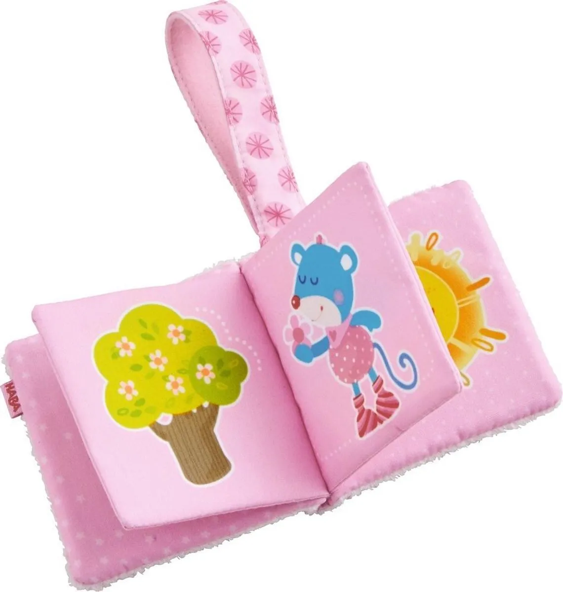 Haba Babyboek Muis Merle 12x10cm - Multicolor
