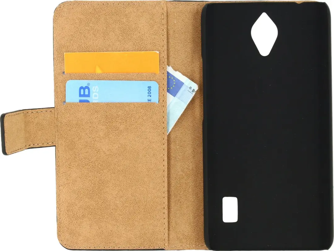 Mobilize Classic Wallet Bookcase Huawei Y635 - Pasjeshouder Zwart