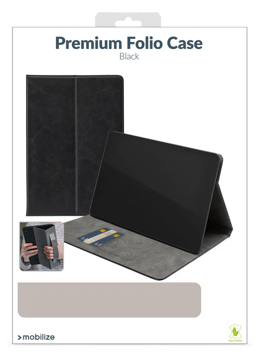Mobilize Premium Folio Bookcase MOB-PFCB-IPAD17 - Apple iPad 6 (2018) 9.7" - Zwart