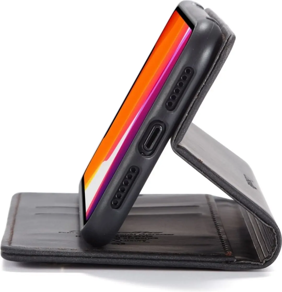 Caseme iPhone 11 Bookcase Hoesje - Kunstleder - 2 Pasjes - Zwart - afbeelding 3 van 6