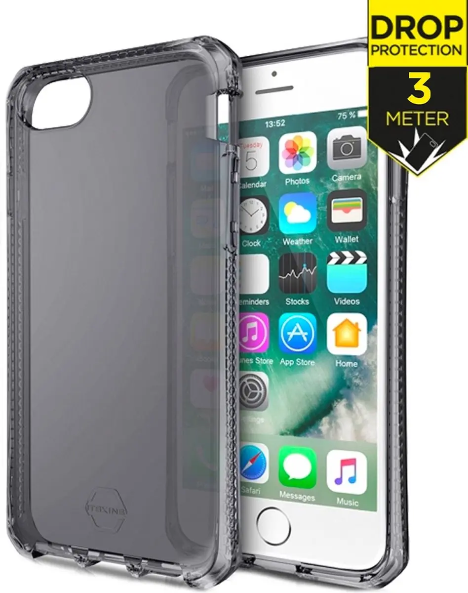 Itskins iPhone 6s Hoesje TPU - Zwart