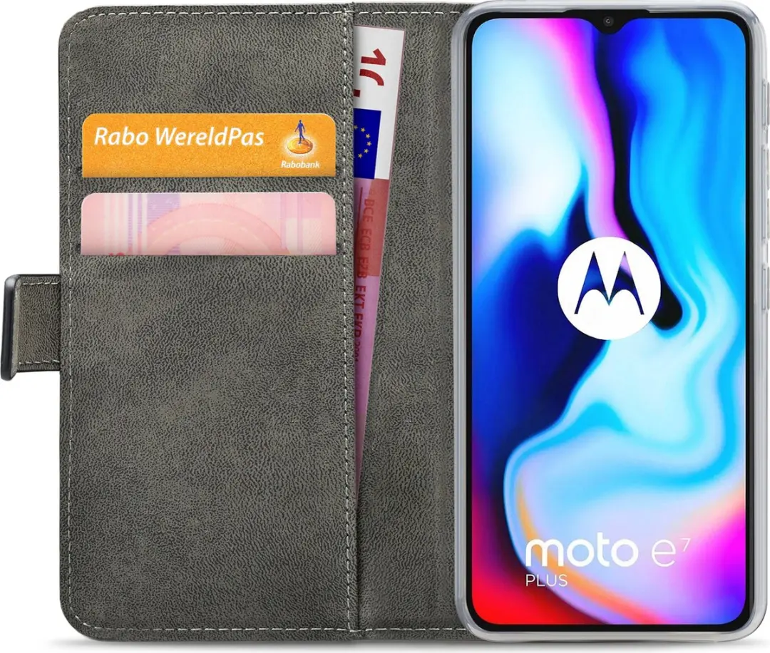 Mobilize Classic Gelly Wallet Bookcase Motorola Moto G9 Play - Zwart