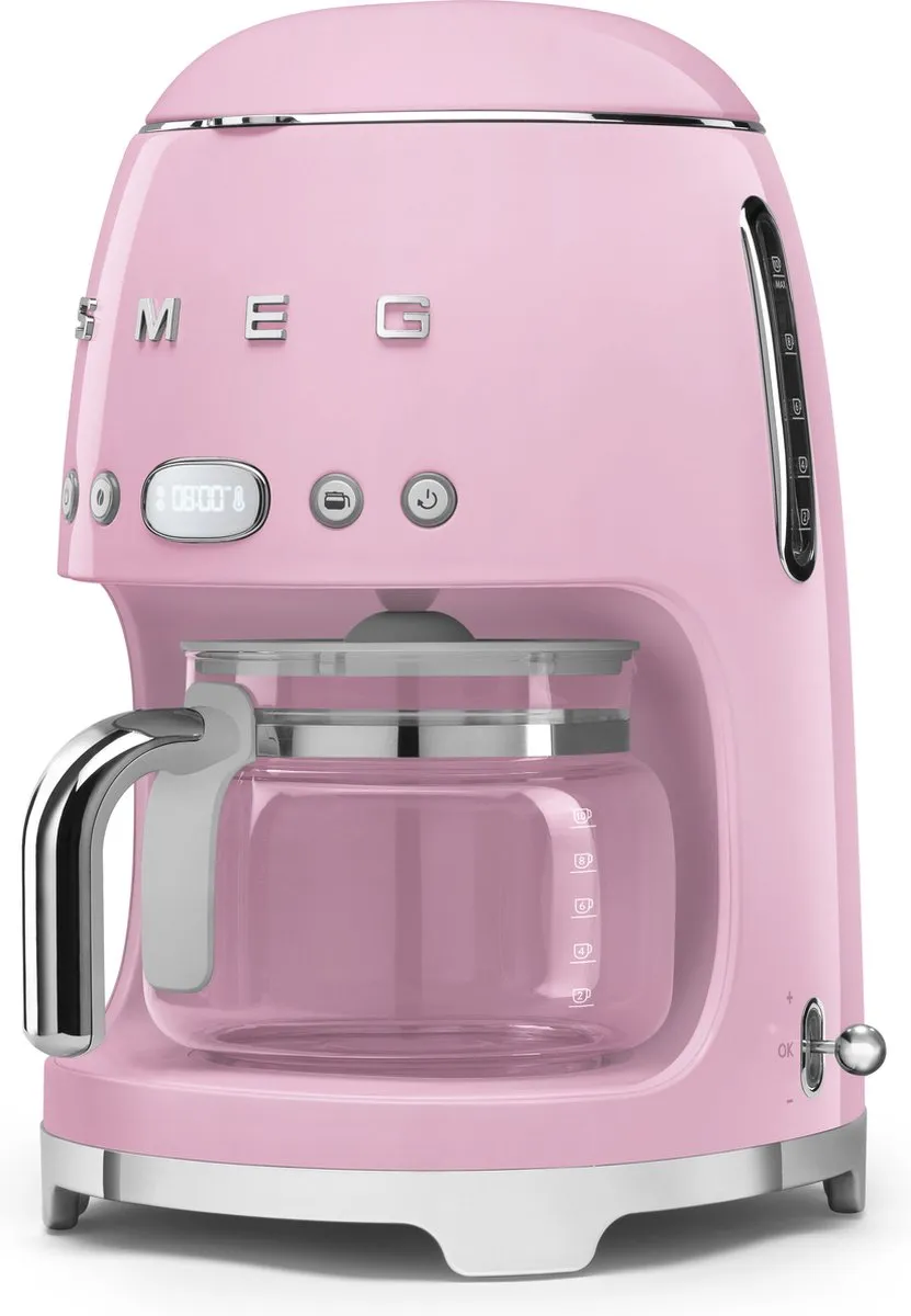 Smeg DCF02PKEU Filterkoffiemachine - Roze