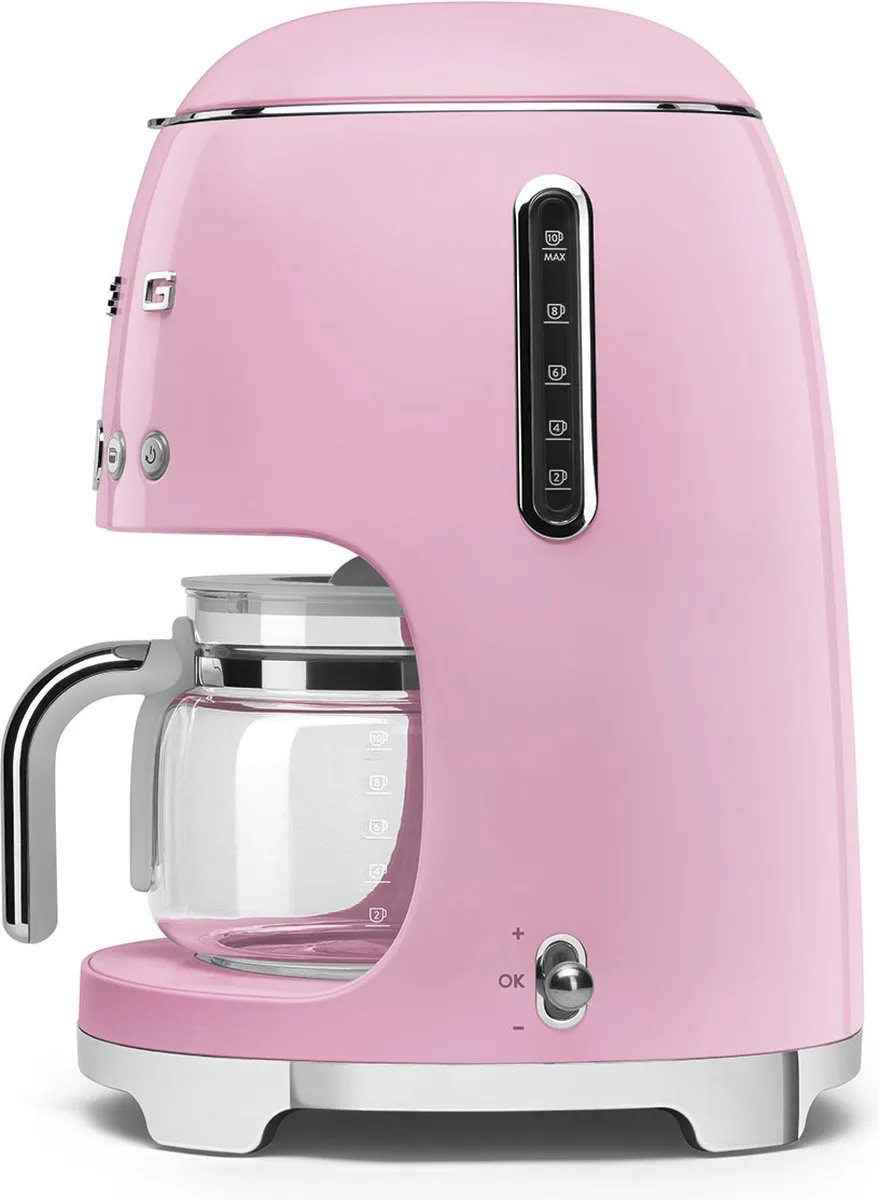 Smeg DCF02PKEU Filterkoffiemachine - Roze