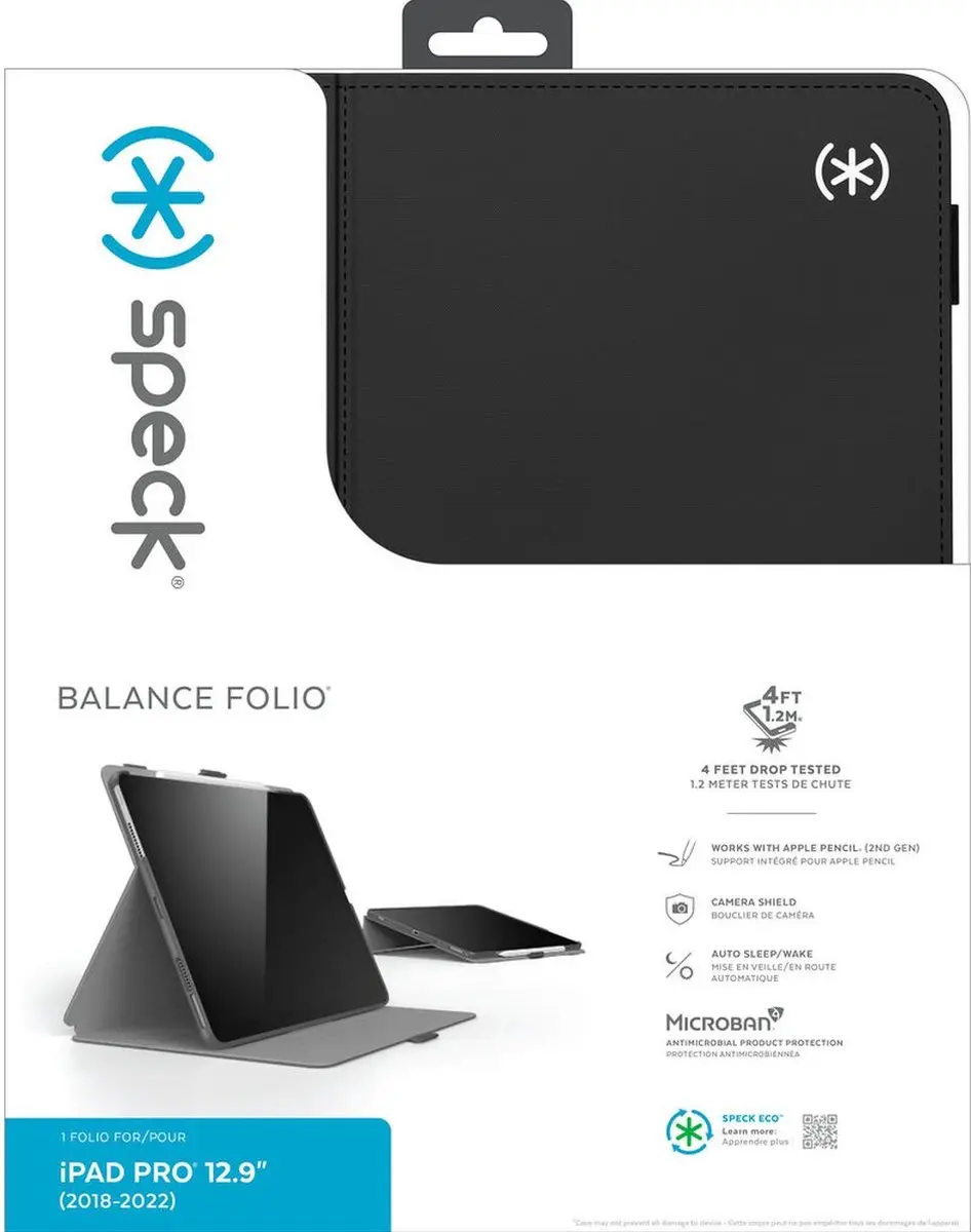 Speck Balance Folio Bookcase iPad Pro 12.9 (2020) - Zwart
