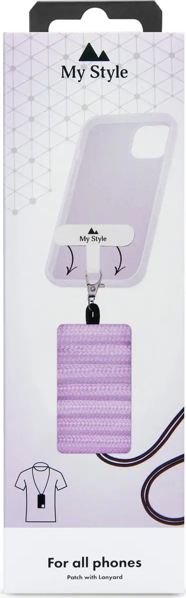 My Style Universeel Telefoonkoord Verstelbaar - Paars