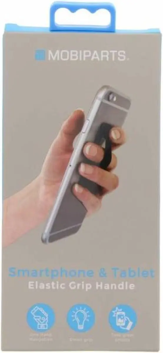 Mobiparts Elastische Grip Houder - Zwart