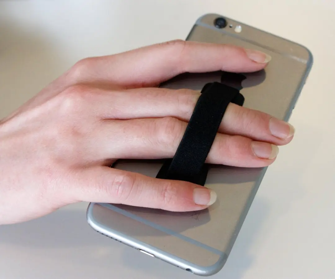 Mobiparts Elastische Grip Houder - Zwart - afbeelding 6 van 6