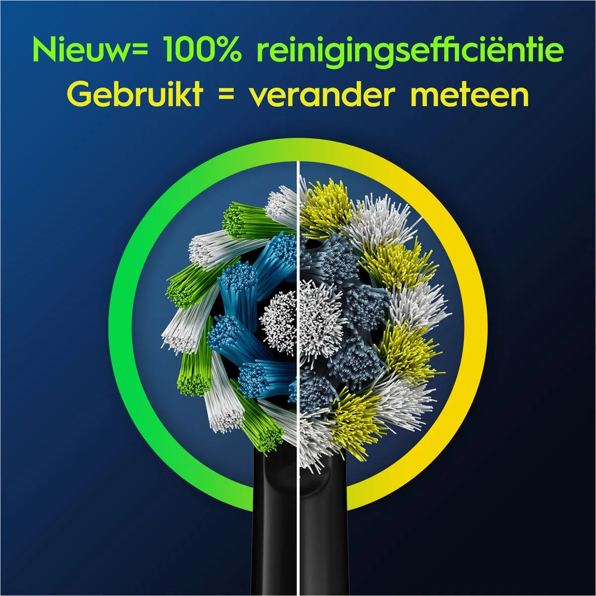 Oral-B Cross Action Opzetborstels EB50BRX-2 - 12 Stuks - Zwart