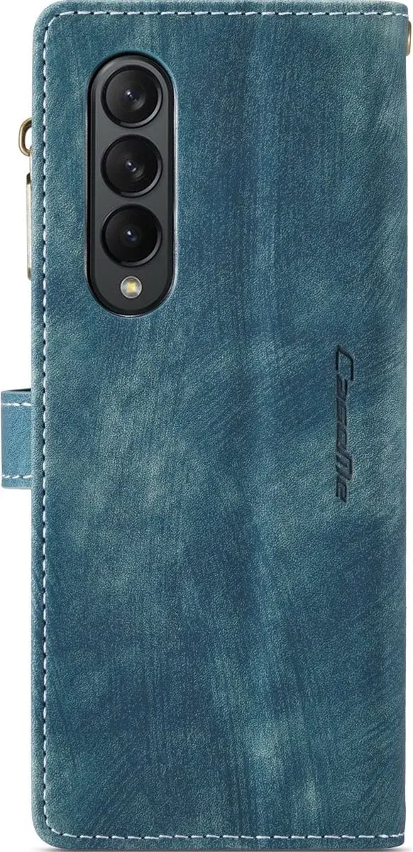 Caseme C30 Bookcase Portemonnee - Samsung Galaxy Z Fold 4 - Blauw
