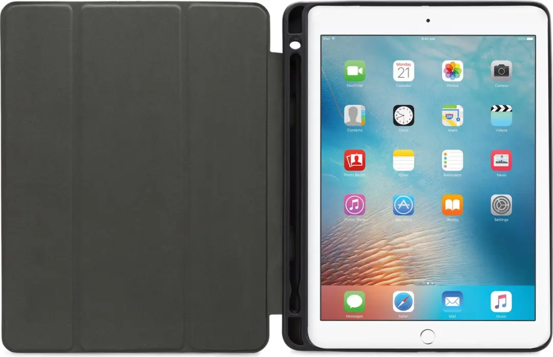 Mobilize Solid Folio Bookcase MOB-SFCB-IPAD9718 - iPad 6 9.7" Hoes - Zwart