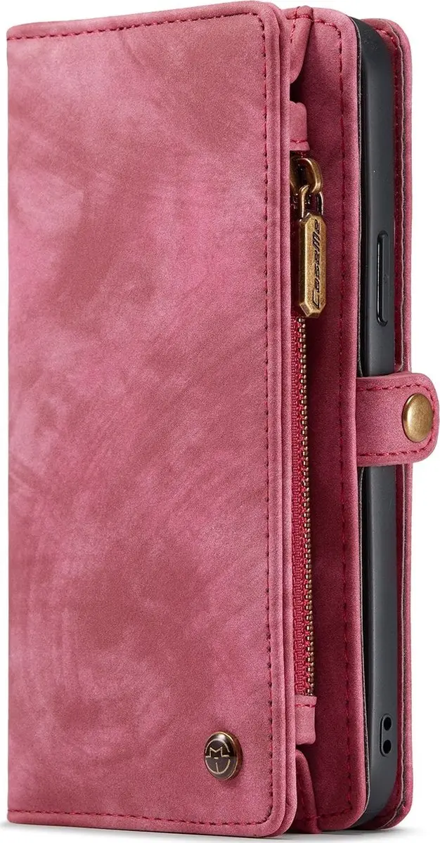 Caseme Luxe Wallet 2in1 Bookcase iPhone 13 Pro 614532 - Rood