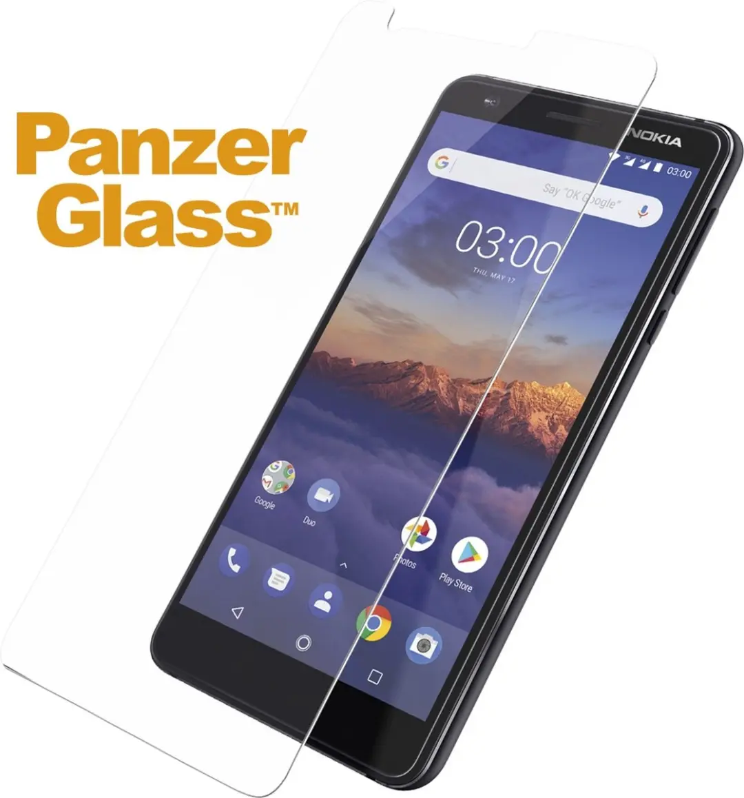 PanzerGlass Nokia 3.1 Edge to Edge Schermbeschermer - Case Friendly