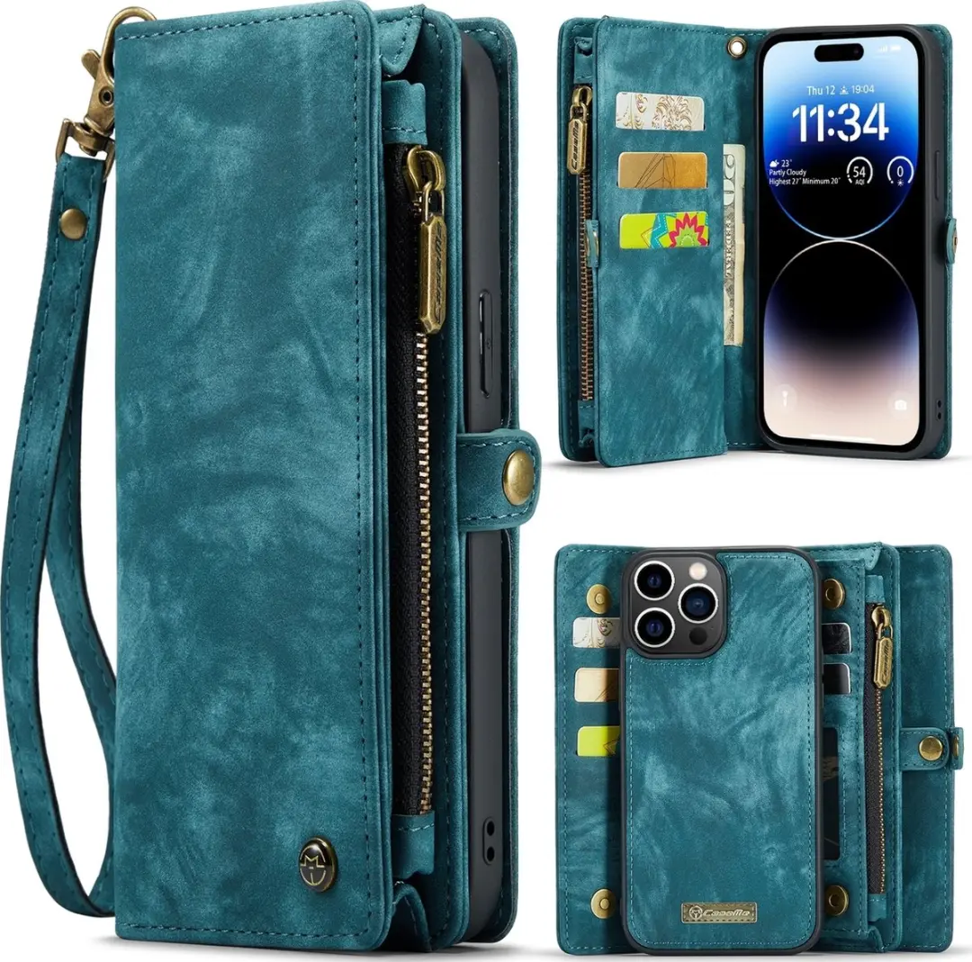 Caseme 008 Telefoonhoesje iPhone 15 Pro - Blauw