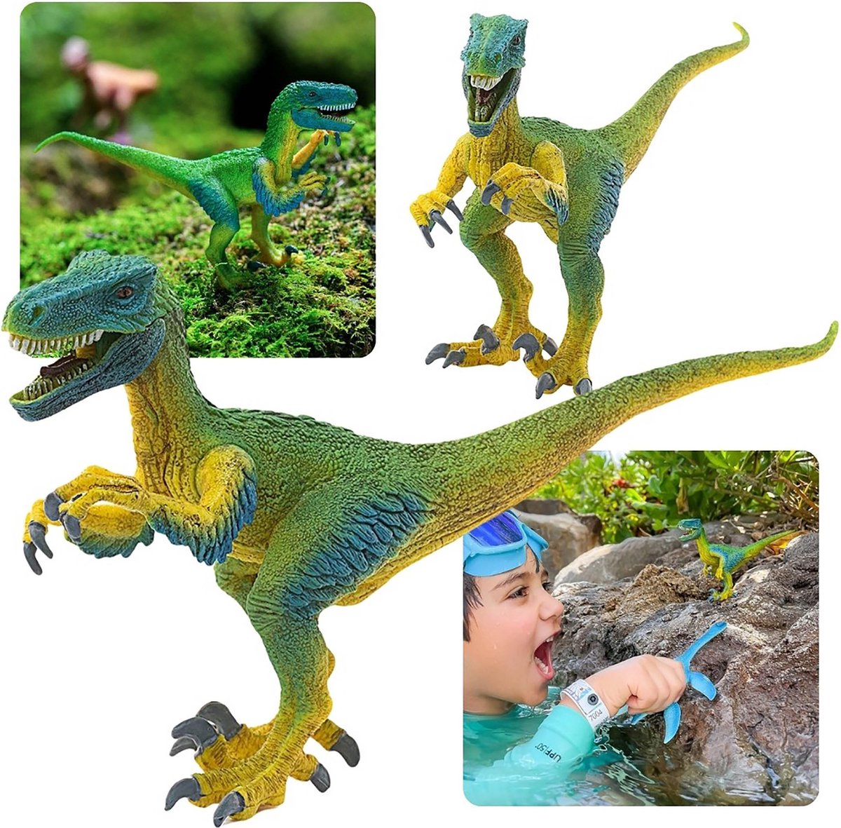 SLH14585 Schleich Dinosaurus - Velociraptor, Figuur voor Kinderen 4+