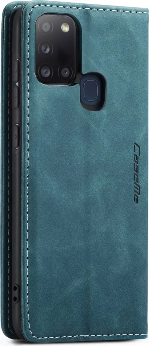 Caseme Samsung Galaxy A21s Bookcase Hoesje - Kunstleder - Blauw - 577787