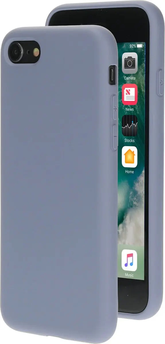 Mobiparts MP-96118 Siliconen Hoesje iPhone SE (2020) - Grijs