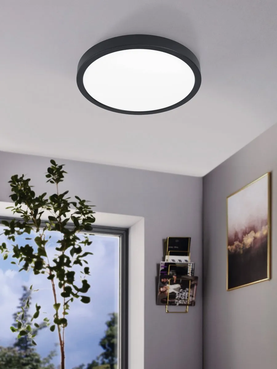 Eglo Fueva 5 Opbouwlamp LED Ø29cm - Zwart