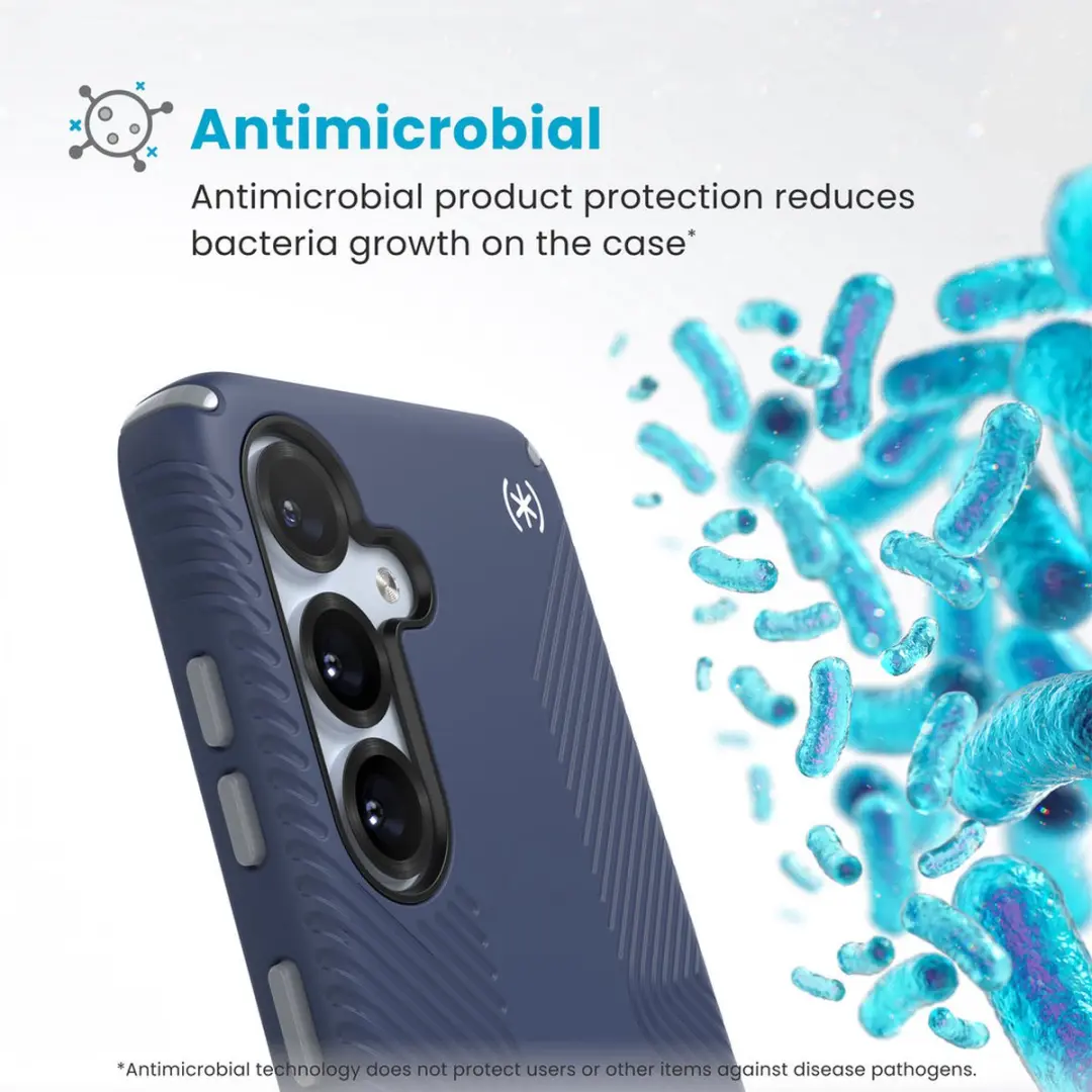 Speck Presidio2 Grip 150867-3206 Hoesje - Samsung Galaxy S24/S25 - Blauw