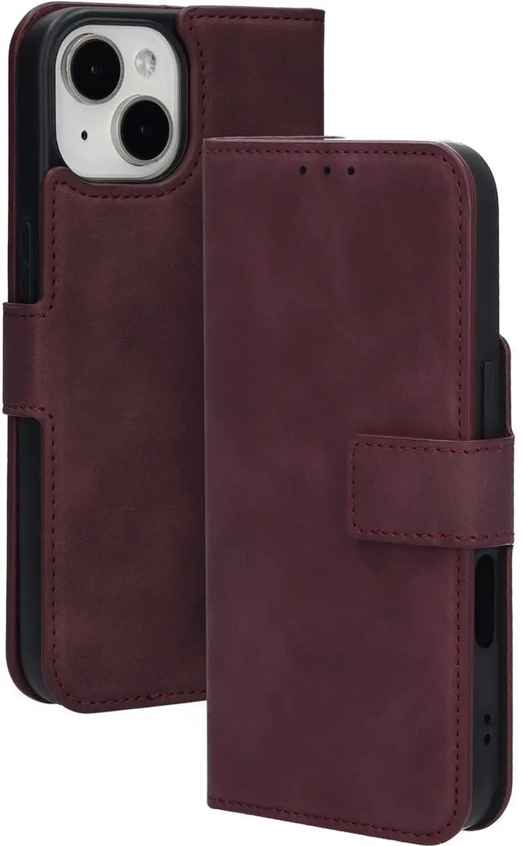 Mobiparts iPhone 15 Classic Wallet Bookcase - Rood MP-128425