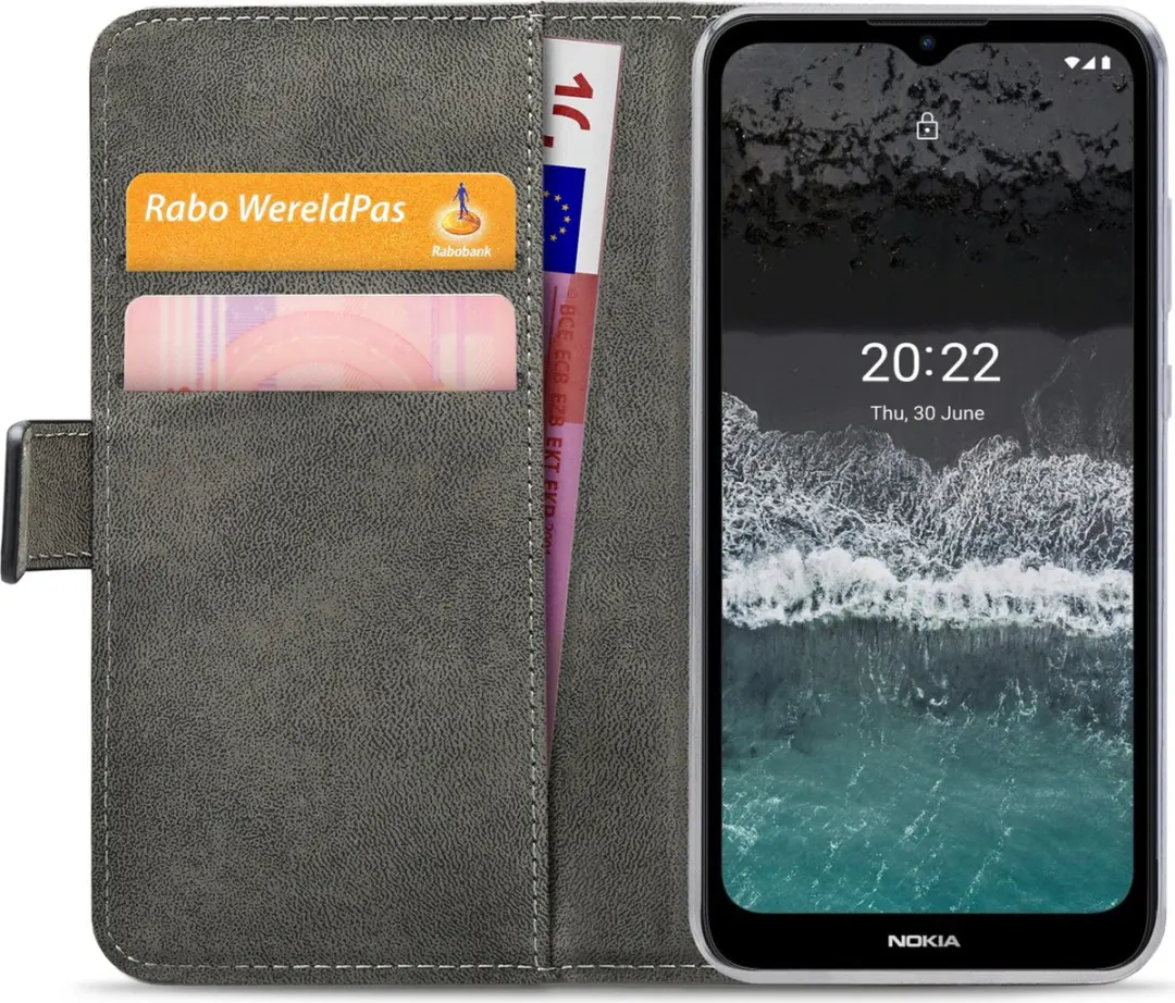 Mobilize Classic Gelly Wallet Bookcase Nokia C21 Plus - Zwart