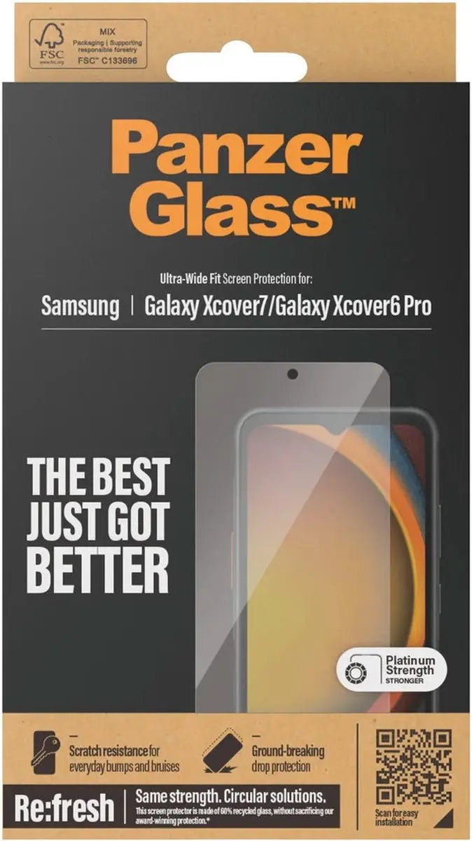 PanzerGlass PZ-7365 Screenprotector Samsung Galaxy Xcover 6 Pro - 1 Stuk