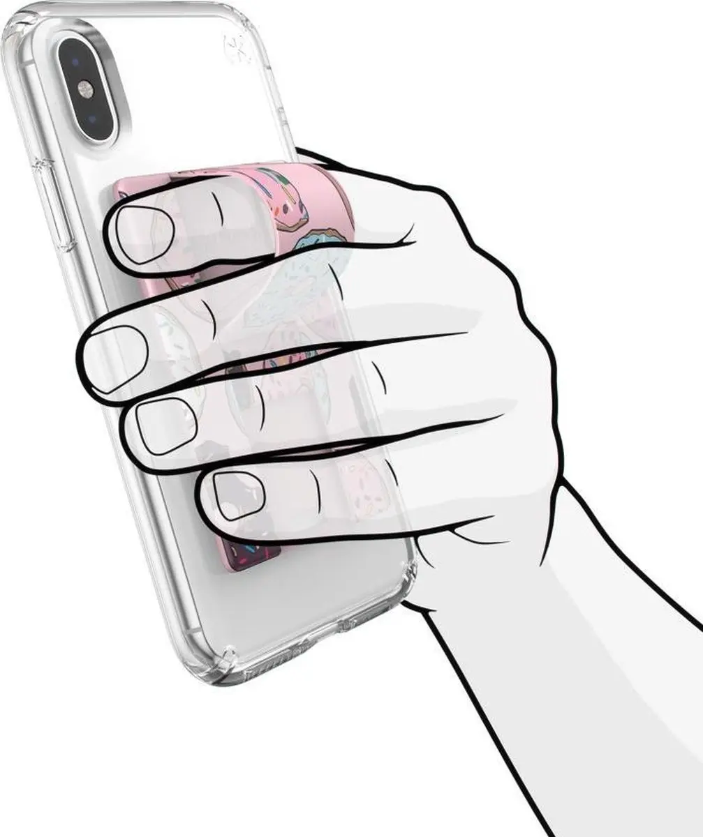 Speck GrabTab Telefoon Grip 122305-7972 - Pink Donut