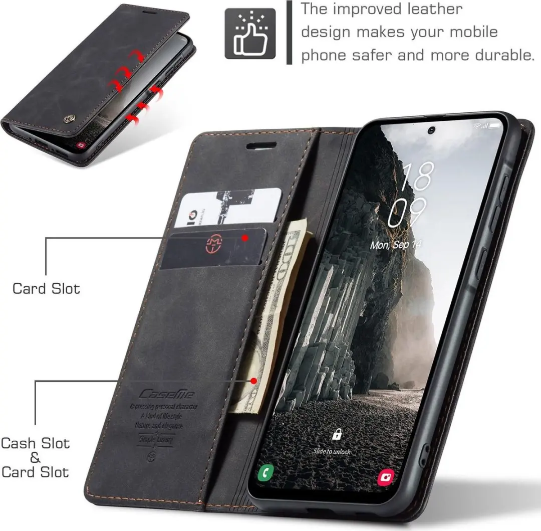 Caseme 013 Bookcase Portemonneehoesje Samsung Galaxy A56