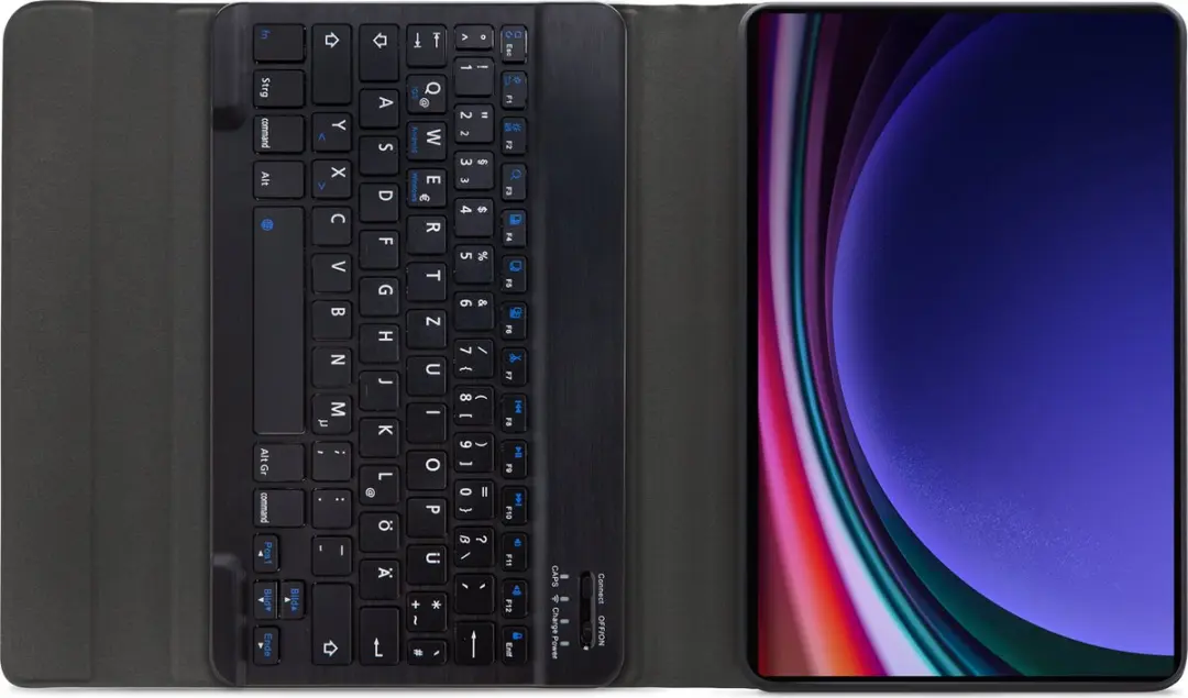 Mobilize Galaxy Tab S9 FE Tablethoes met Bluetooth Keyboard - Zwart