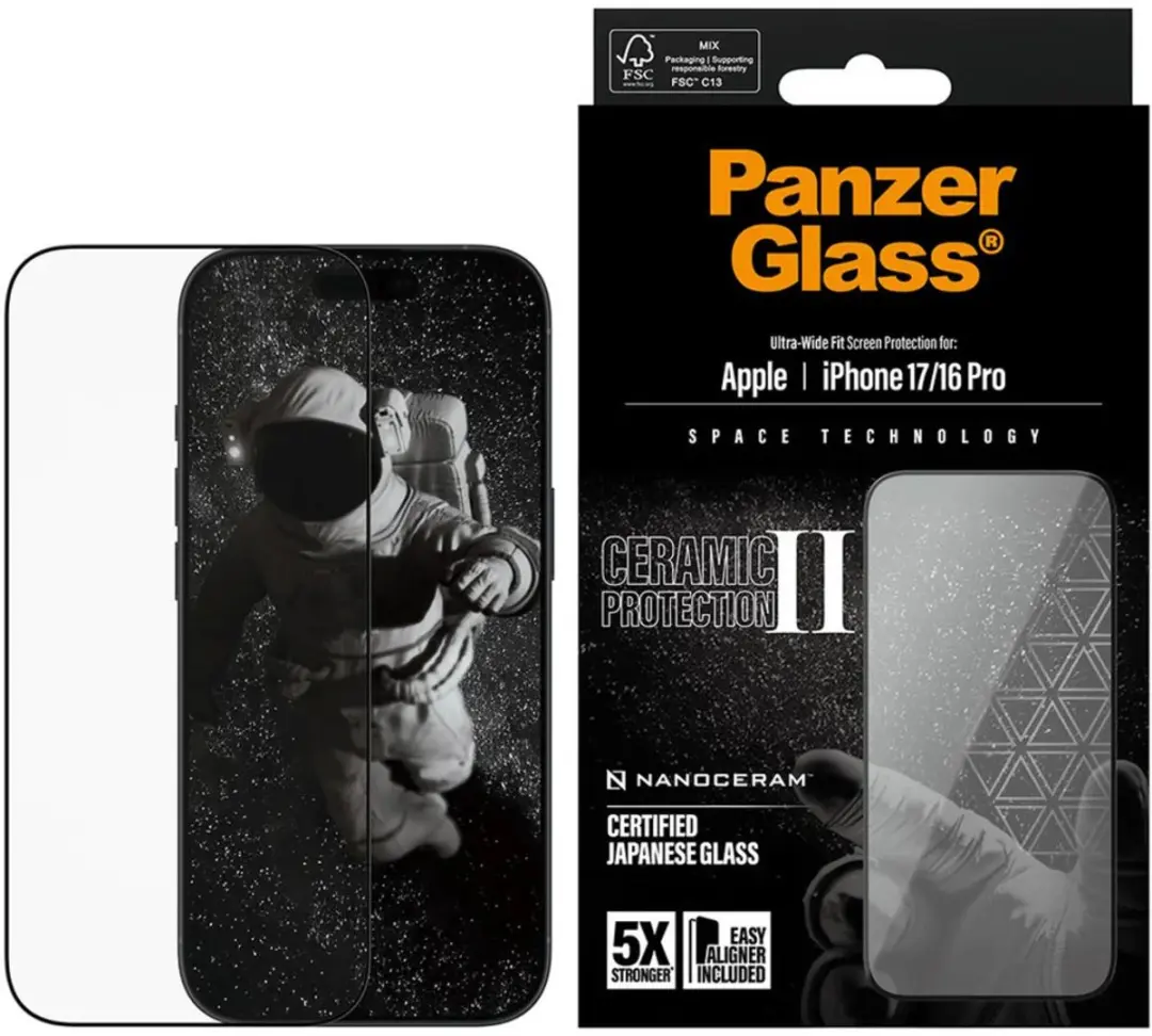 PanzerGlass Ultra Wide Fit iPhone 17 Screenprotector