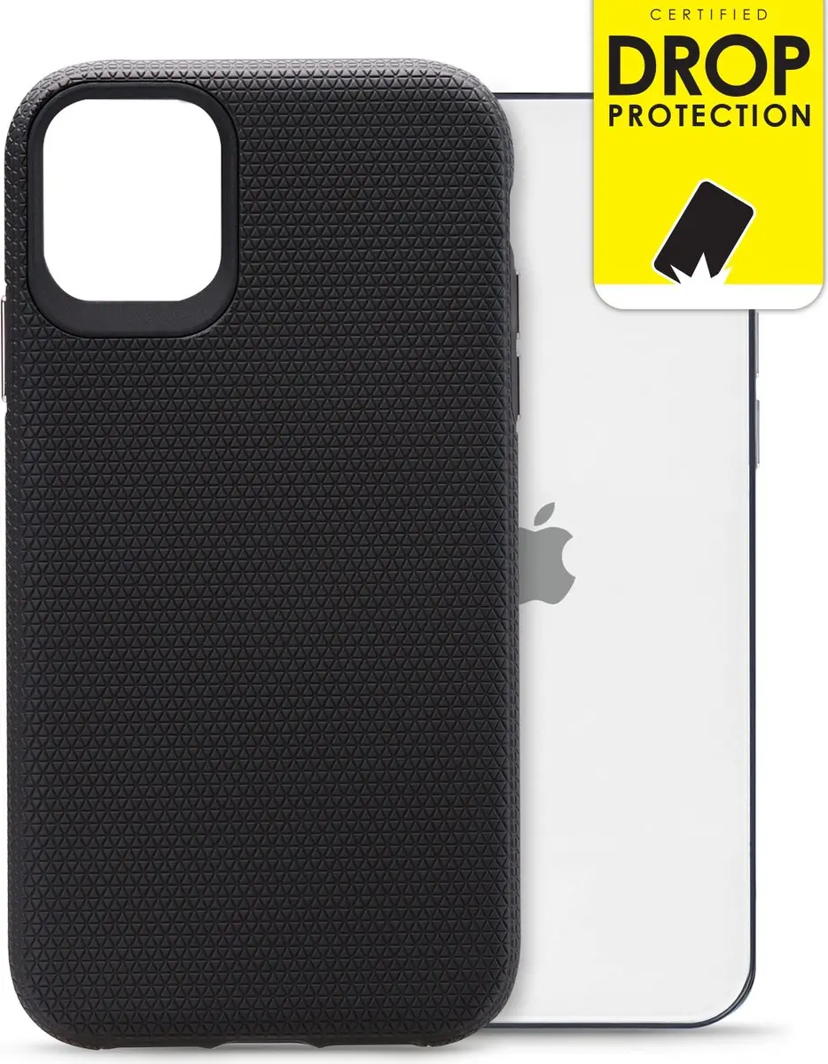My Style iPhone 12 Pro Tough Backcover MSTCS1033 - Zwart