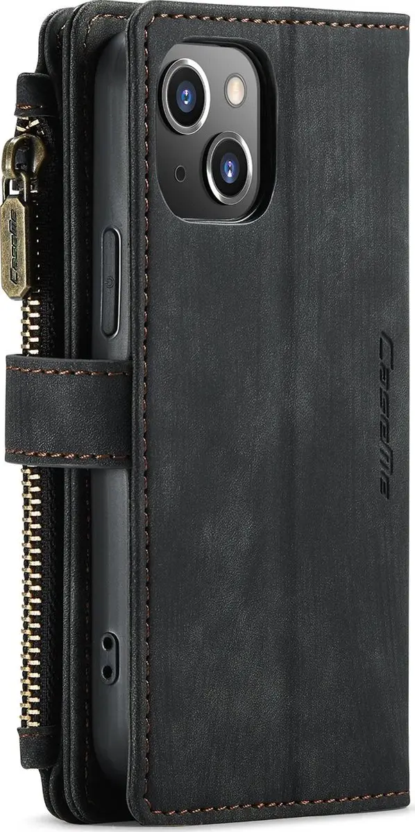 Caseme iPhone Billfold Lederen Hoes - 13 Kaartvakken - Brown