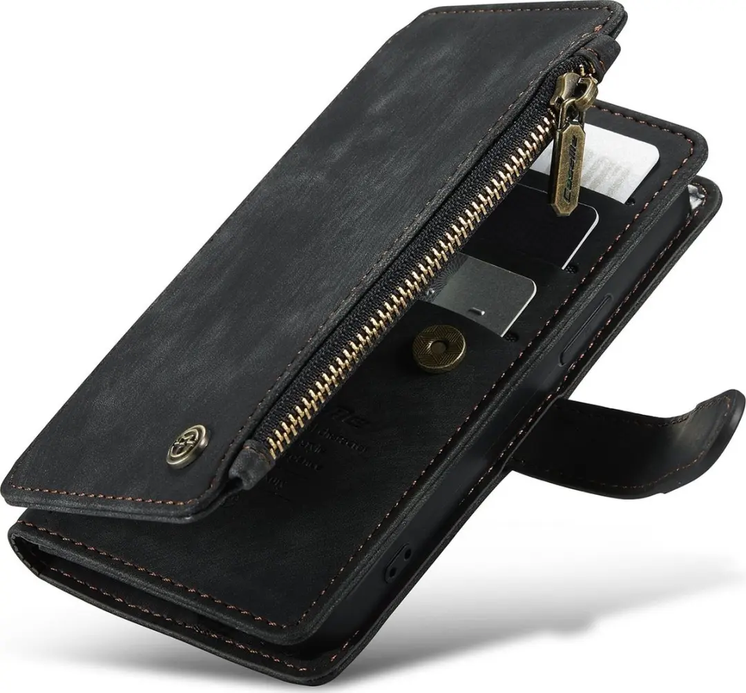Caseme iPhone Billfold Lederen Hoes - 13 Kaartvakken - Brown
