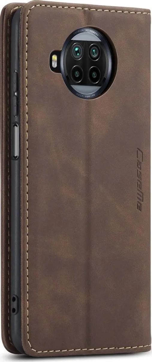 Caseme 013 Bookcase Portemonnee - Xiaomi Mi 10T Pro - 2 Pasjes - Bruin