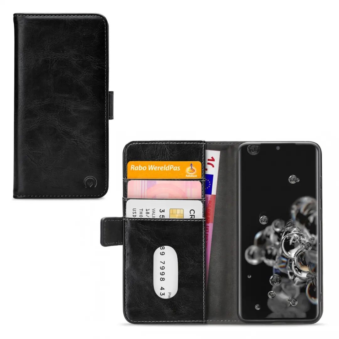 Mobilize Elite Gelly Bookcase S20 Ultra Telefoonhoesje - 3 Pasjes - Zwart