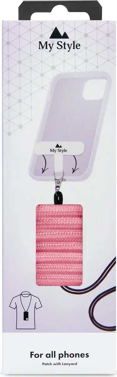 My Style Universeel Telefoonkoord Verstelbaar - Roze