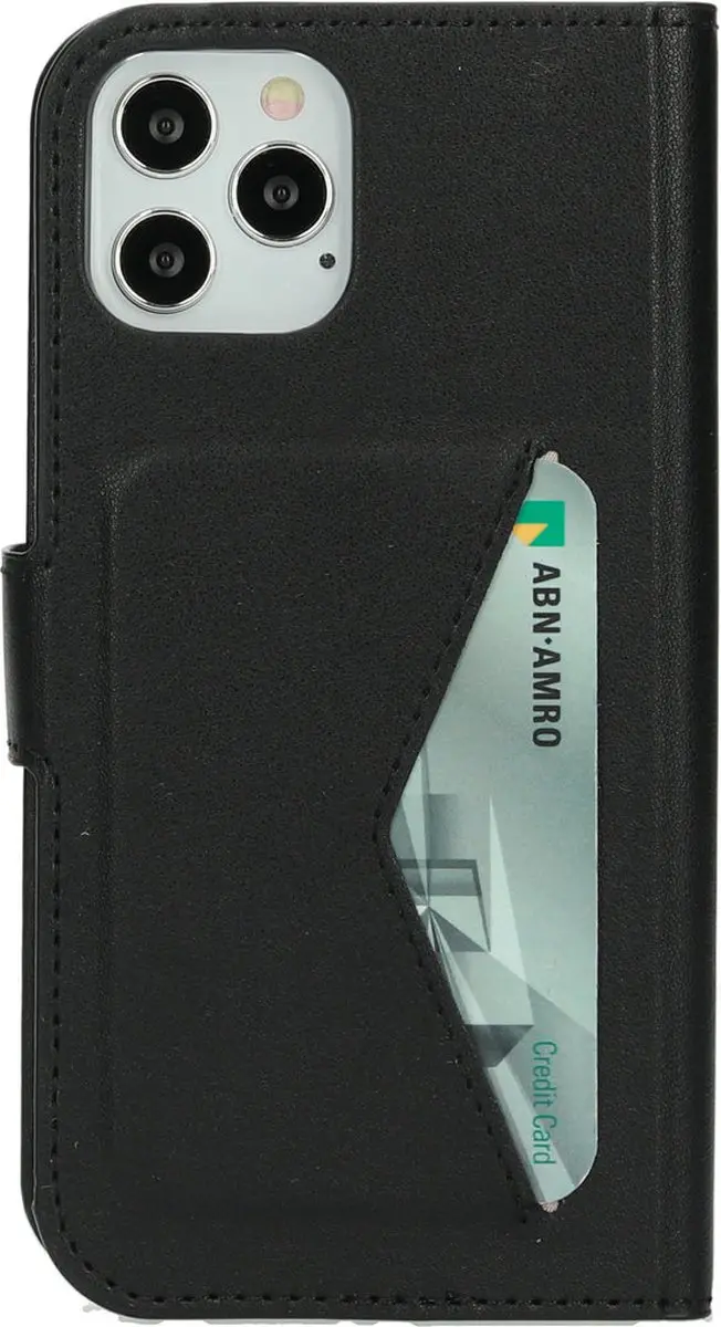 Mobiparts MP-108518 Telefoonhoesje iPhone 12 Pro - Portemonnee Zwart