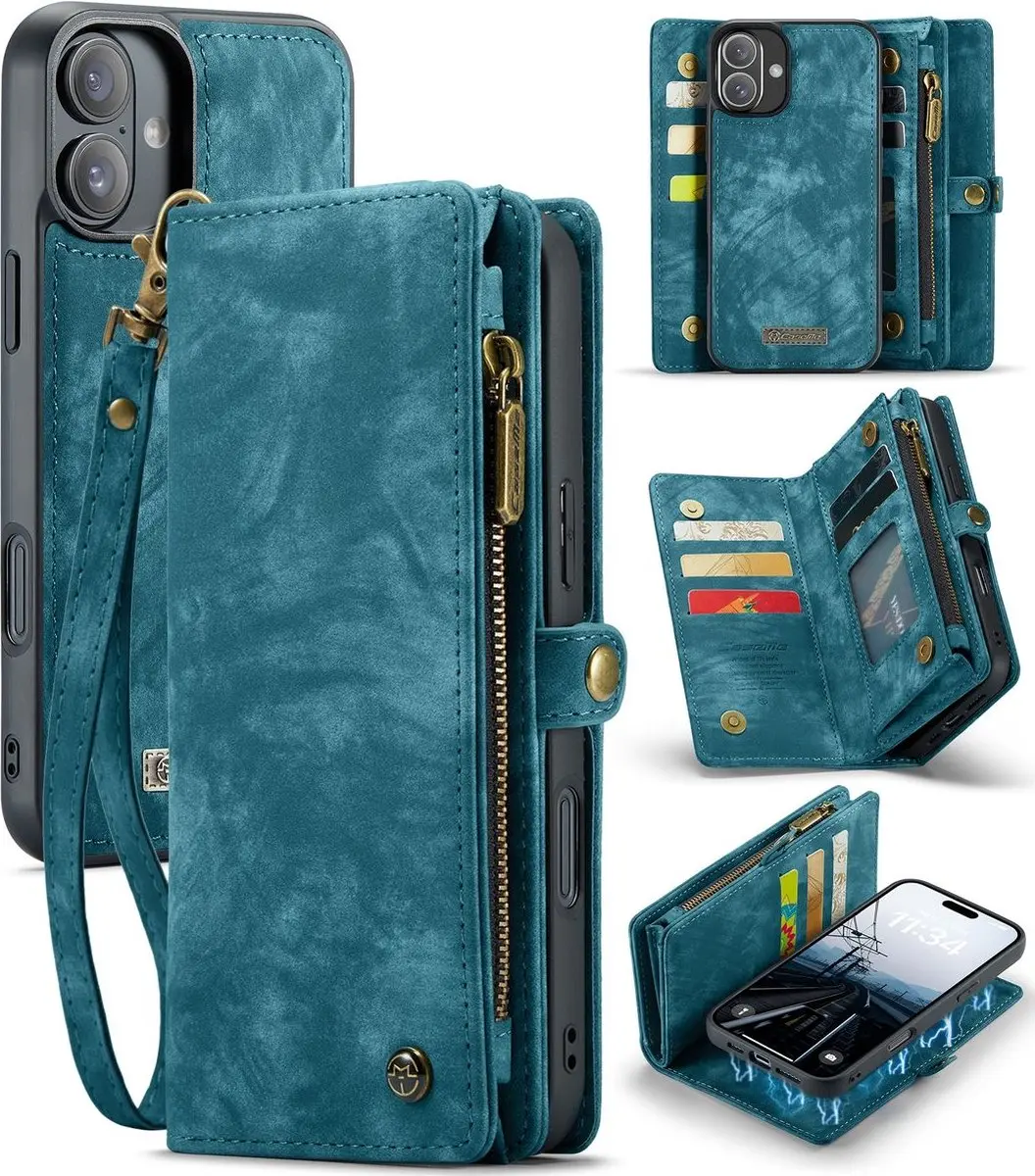 Caseme 008 Telefoonhoesje iPhone 16 - Blauw