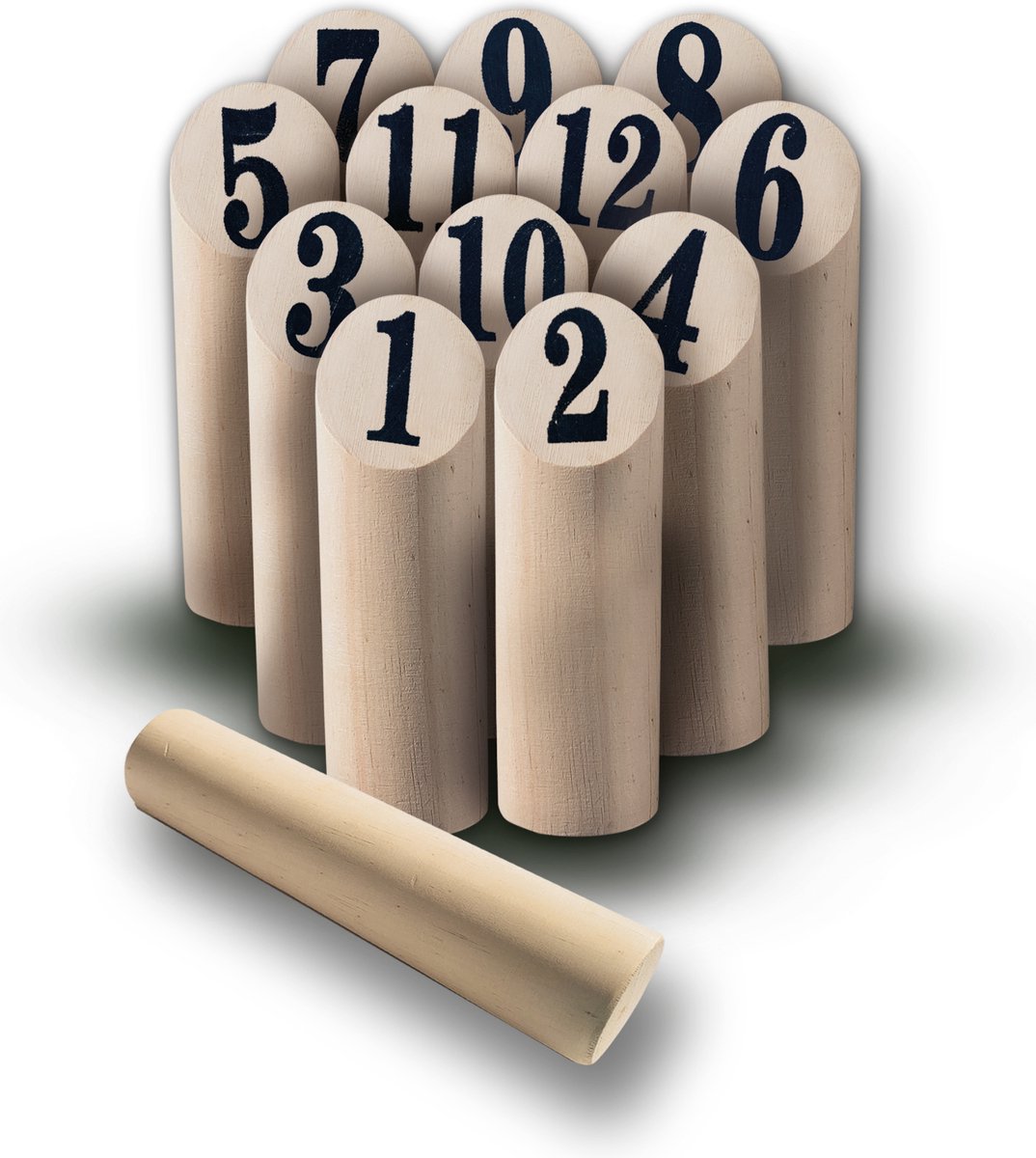 SES - Finntoss - Fins kegelen original - echt houten onderdelen - in handige bewaartas - Familiespel - Buiten Spelen - Kegelen - Hout