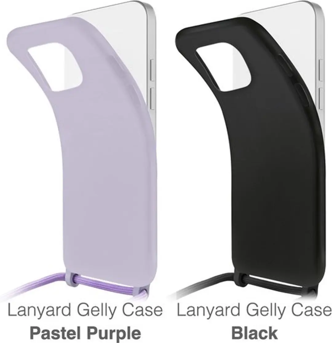 Mobilize Lanyard Gelly Hoesje MOB-LGCP-IPH13 - iPhone 13 - Paars