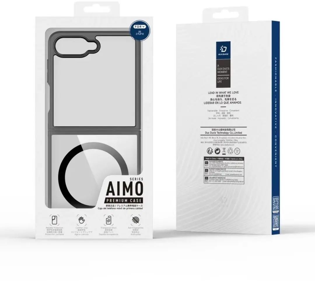 Dux Ducis Aimo Hoesje Samsung Galaxy Z Flip8 - Matte Zwart
