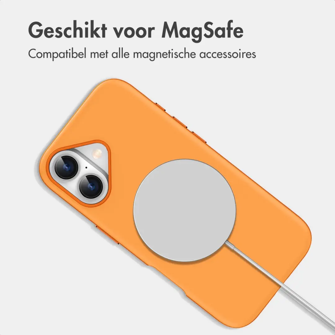 Imoshion Hoesje iPhone 16 - Oranje MagSafe Thin Backcover