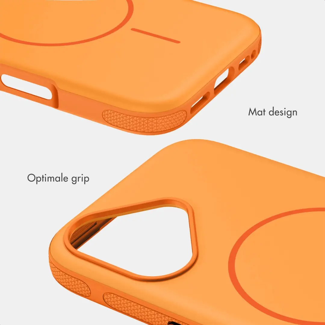 Imoshion Hoesje iPhone 16 - Oranje MagSafe Thin Backcover