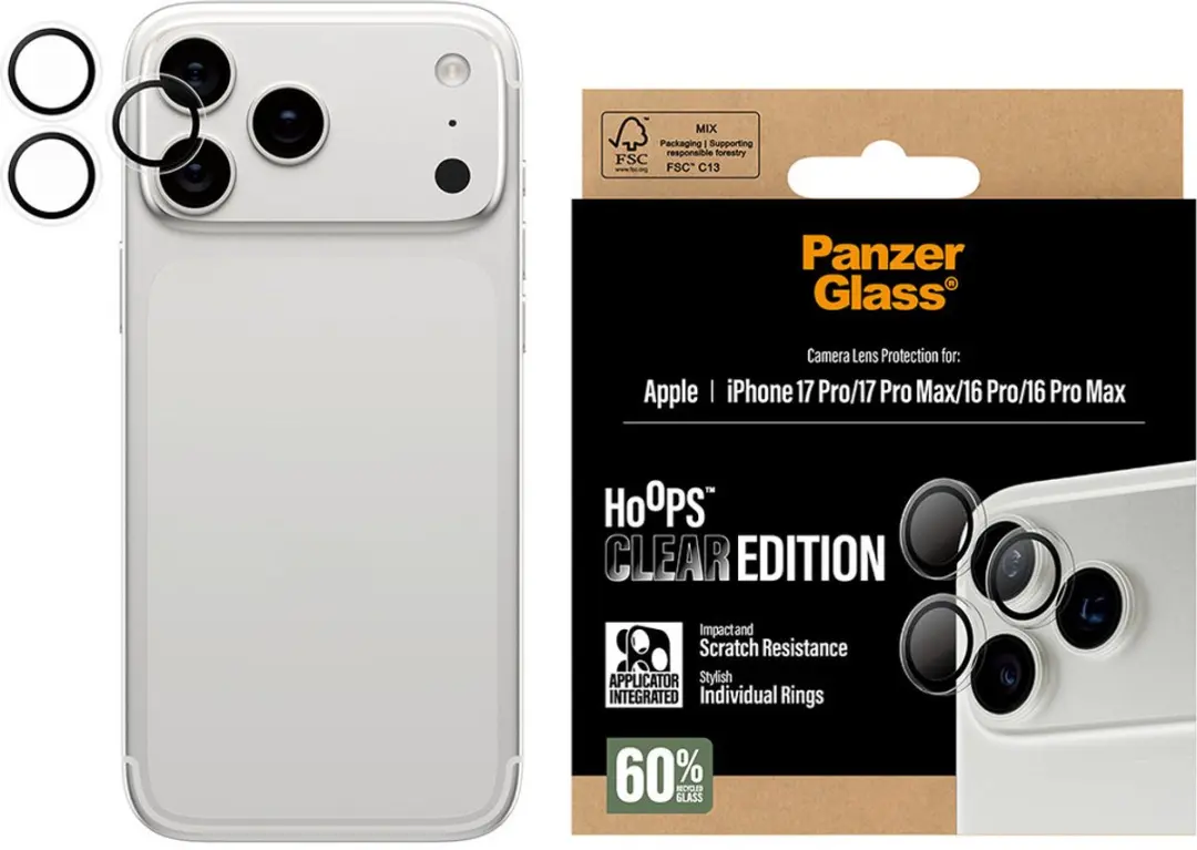 PanzerGlass PG38406 iPhone 17 Pro Max Camera Lens Protector
