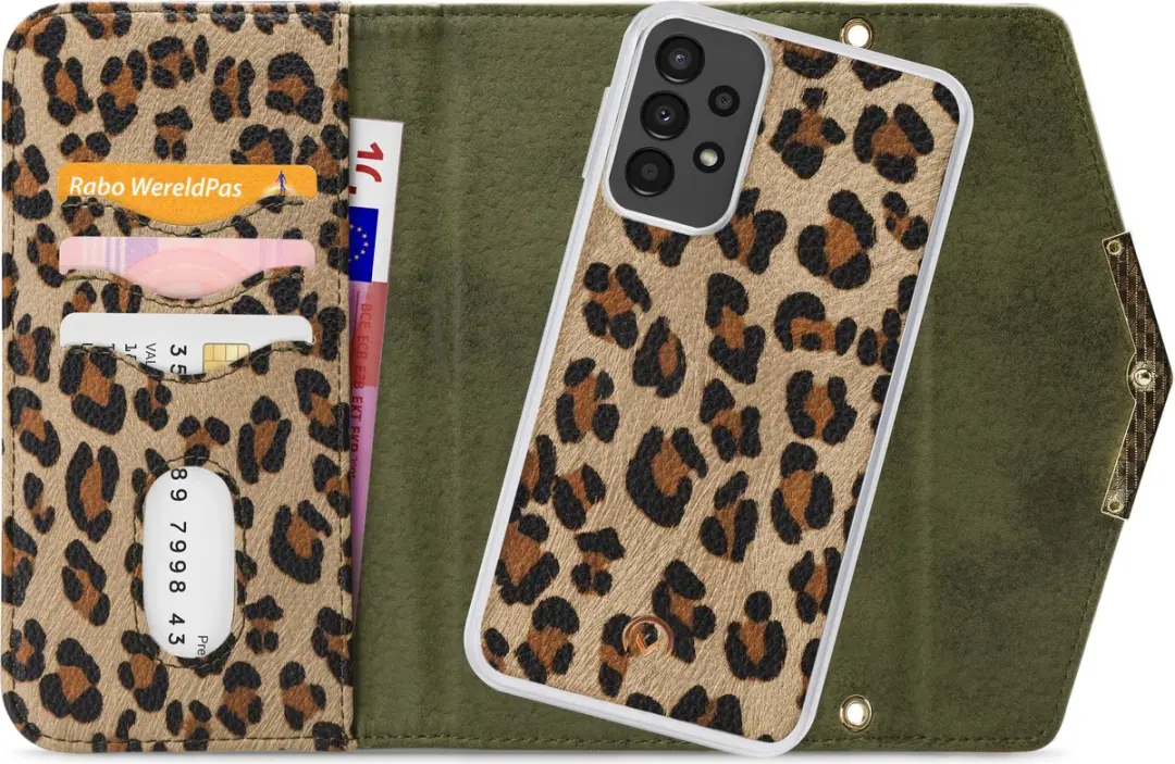 Mobilize Clutch Case Samsung Galaxy A13 4G - Luipaard Groen - 4 Stuks