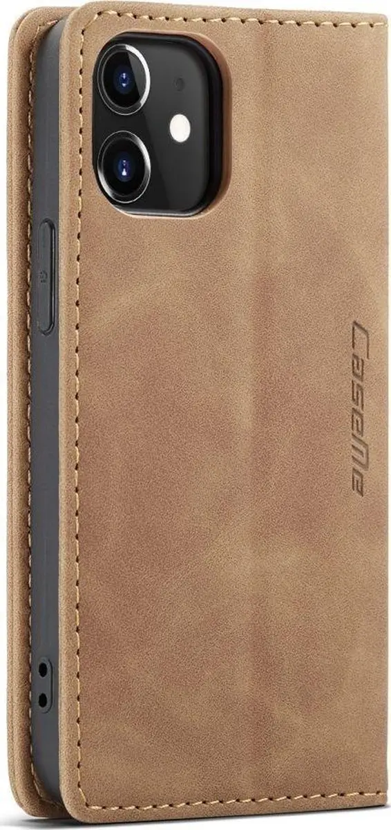 Caseme 013 Bookcase Portemonnee - iPhone 12 Mini - Bruin