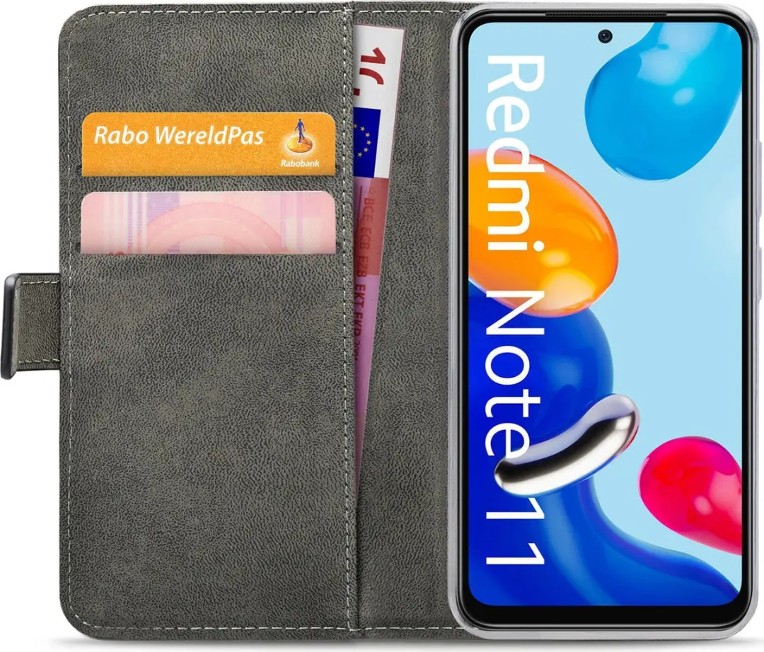 Mobilize Xiaomi Redmi 10 2022 Hoesje Gelly Book Case - Zwart