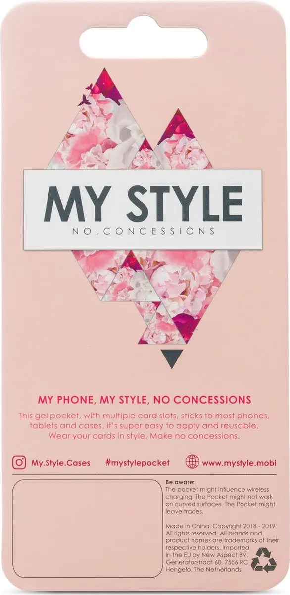 My Style Pasjeshouder 2 Stuks - Zilver Glitter